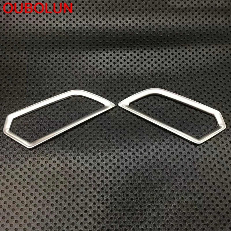 

OUBOLUN For Volkswagen Passat B8 2016 2017 2018 Front Upper Air Condition Vent Outlet Cover Trim Accessories Stainless Steel