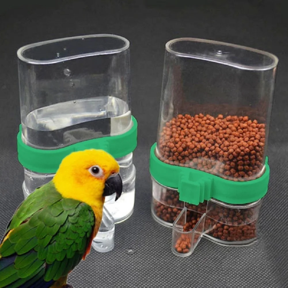 

200MlL Pet Bird Feeder Drinker Food Waterer Bowl For Aviary Budgie Cockatiel Lovebird Bird Feeder Farming Equipment 13*8cm