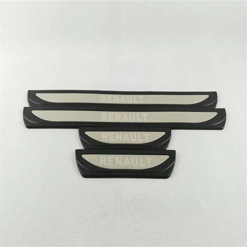 For-Renault-Kadjar-External-Door-Sill-Scuff-Plate-Protector-Plastic-with-stainless-steel-Car-Styling-year