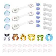 Детский защитный костюм дверная карта мягкий ремень Кнопка напротив открытый замок пружинная Крышка Прозрачный Анти-столкновение мяч угол