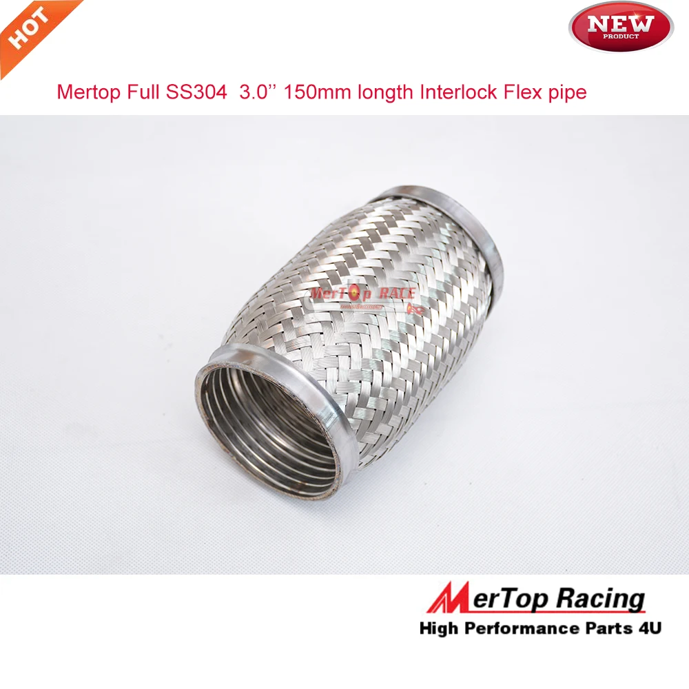 

MerTop Race Flex pipe 3.0" X 6" (76mm ID,150mm longth) FLEX ROHR FLEXIBLES INTERLOCK Bellows