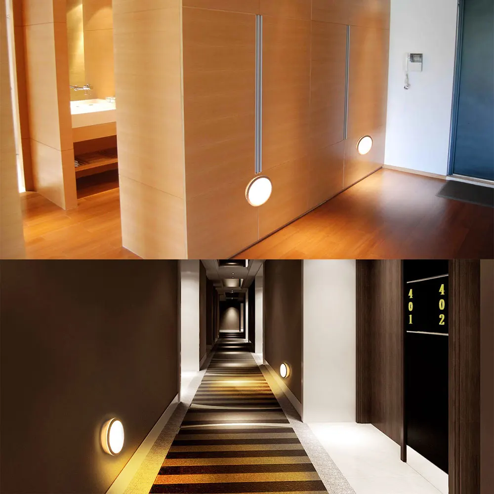 

LED sensor night light human infrared induction bedside night lamp led intelligent induction home cabinet stairs bathroom lamp