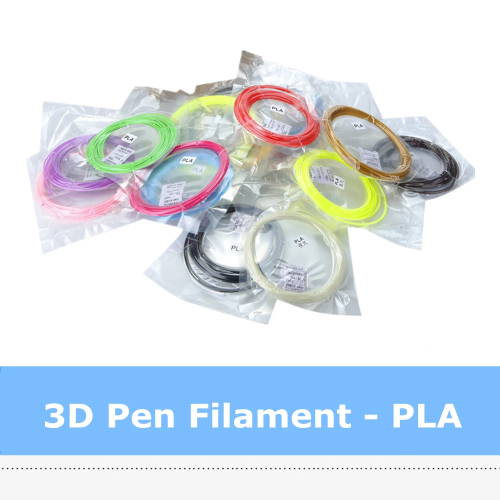 

3D Pen Plastic Filament 20 Colors 10m*20pcs 1.75mm PLA Filament For Myriwell Sunlu 3D Pen