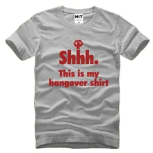 Это мое похмелье рубашка напечатанные буквы Забавный творческий для мужчин s футболка мода О-образный вырез хлопок новинка футболка