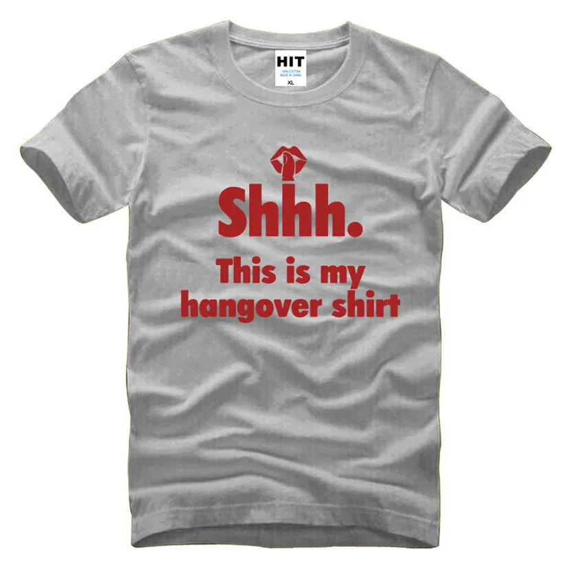 

This is My Hangover Shirt Letter Printed Funny Creative Mens Men T Shirt Tshirt Fashion 2016 O Neck Cotton Novelty T-shirt Tee