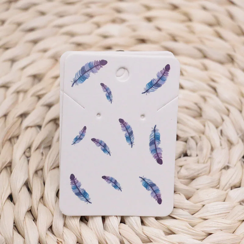 

High Quality 5x7cm Kraft Jewelry Cards Paper Earrings Card Necklace Display Packaging Card Tags Can Customize Logo Cheap Cards