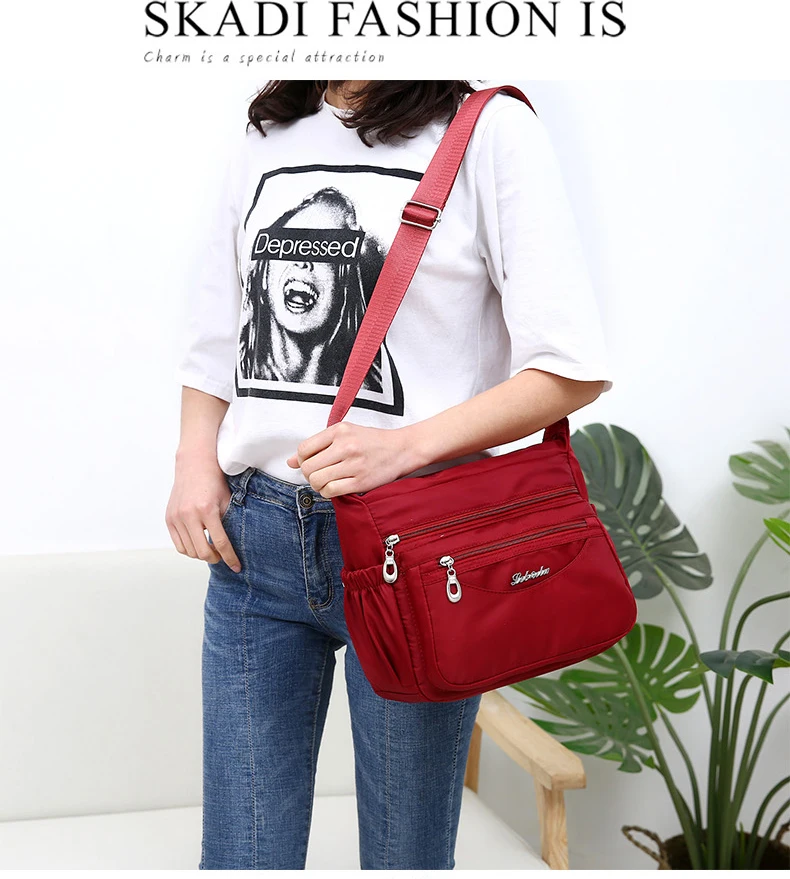 Herald модные водонепроницаемые нейлоновые женские сумки-мессенджеры Carteira винтажные женские сумки-Хобо женские сумки через плечо сумки на плечо