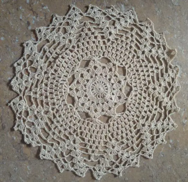 

Modern Coaster Christmas Placemats Cup Mat Mug Pad Coasters Table Mat Cotton Crochet Place Mats Doily Table 30cm Round Placemat