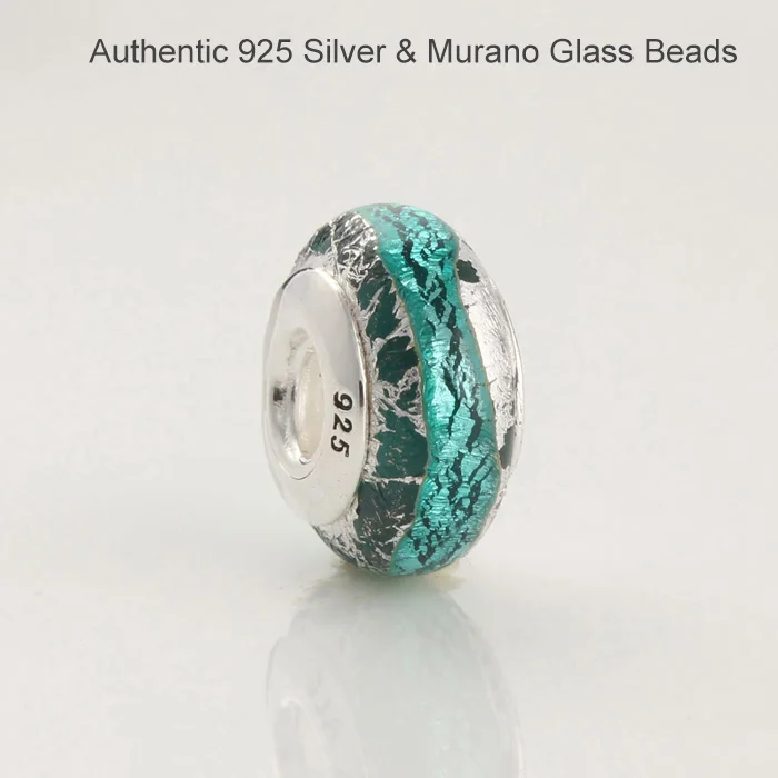 

Fits for Pandora Bracelets Murano Glass Beads 100% 925 Sterling Silver Charms Free Shipping