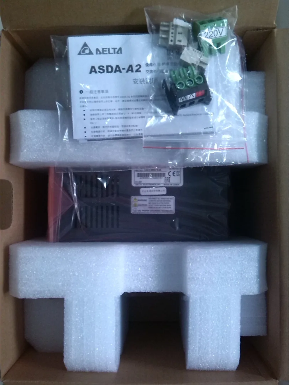 ECMA C11010RS + ASD A2 1021 L 1 кВт 3000 об/мин нм ASDA AC Серводвигатель с кабелем питания 3 м и