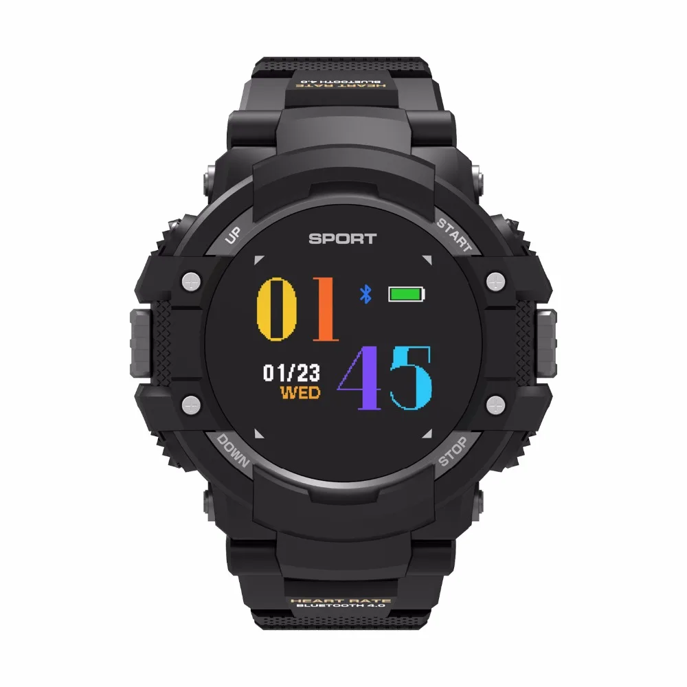 

Hot GPS Smart Watch For Man Color LCD Realtime Heart Rate Temperature Monitor Outdoors Sport Fashion Smartwatch Bluetooth 4.2