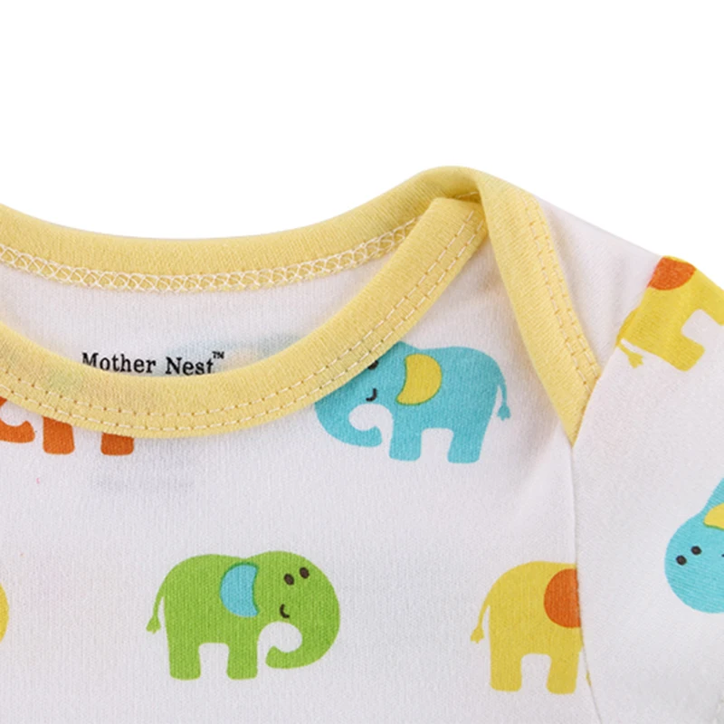 3 Pieceslot Fantasia Baby Bodysuit Infant Jumpsuit  Overall Short Sleeve Body Suit Baby Clothing Set Summer Cotton (3)
