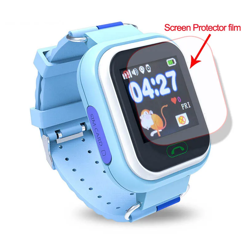 

5 Pieces Screen Protect Films for Q90 Q100 Q750 HD Explosion-proof Full Screen Protect Films Kids Smart Watch Screen Protector