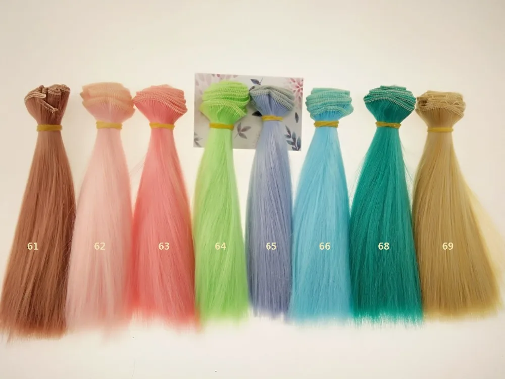 doll wigs Long straight High Temperature Fiber BJD SD Wigs DIY hair for dolls #63-69 15cm*100cm and 25cm*100cm | Игрушки и хобби