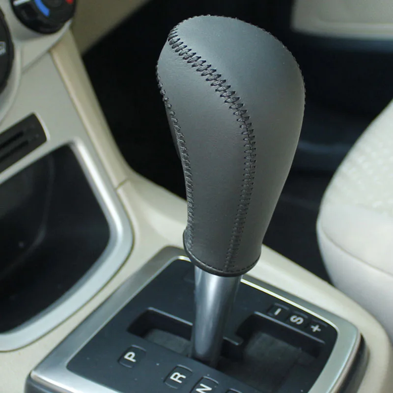 

Free Shipping High Quality Cowhide Top Layer Leather Automatic Gear Shift Collars Gear Cover For Ford Focus 2 FIESTA mondeo mk4