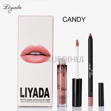 LIYADA матовый не Приклеивайте чашку не падет цвет губная помада карандаш набор костюм водонепроницаемый блеск для губ помада длительное время