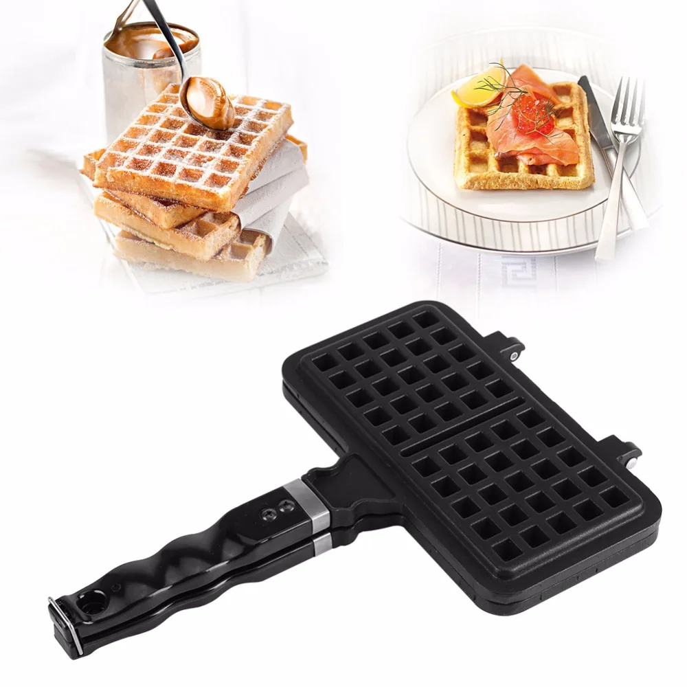 

1Pc Rectangle Shape Non-stick Waffle Maker Mold Baking Pan Making Tool Mini Pancake Maker Press Plate Pancake Machine Grill