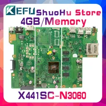 KEFU For ASUS X441S X441SC X441SA X441SCA N3060 4GB/Memory laptop motherboard tested 100% work original mainboard