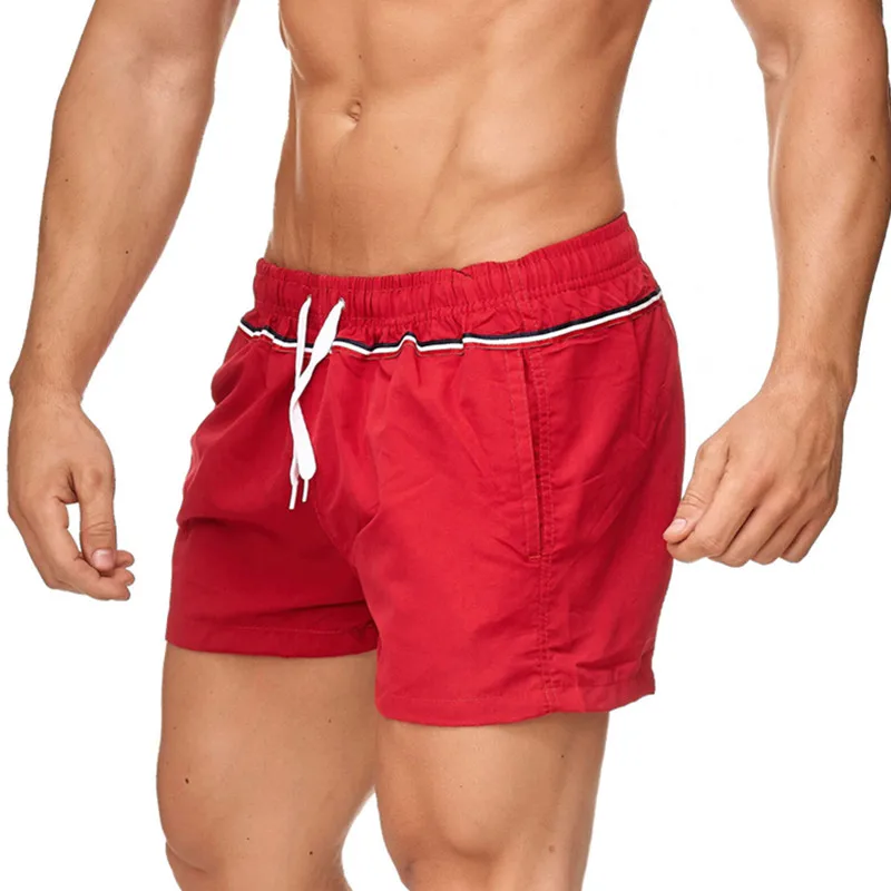 Hot Product Summer casual shorts men striped men's sportswear shorts jogging pants breathable pants board shorts man drop shipping