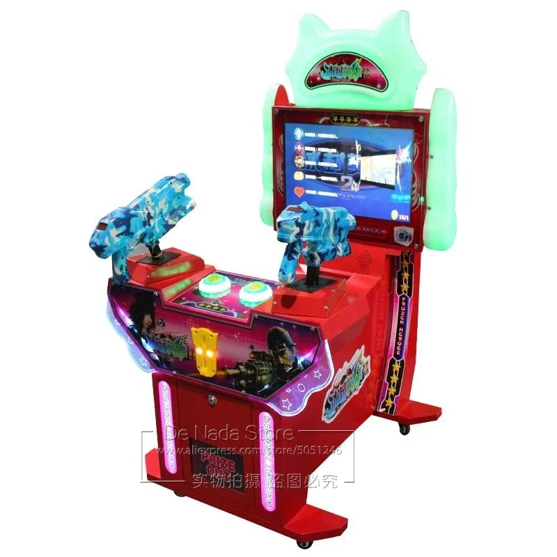 Kids Play Gun Shooting Games Coin Operated Simulator Video Arcade Game Machine For Shopping Center