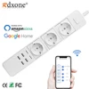 Rdxone-tira de alimentación Wifi inteligente, enchufe con 4 puertos USB, Control por voz, funciona con Alexa's , Google Home, temporizador ► Foto 1/6