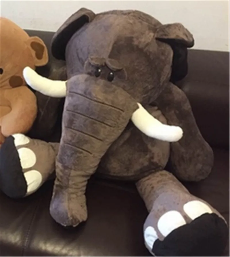 Fancytrader самые большие плюшевые игрушки-слоны гигантские мягкие Слоны животные куклы 140 см 55 дюймов Jumbo подарки для детей