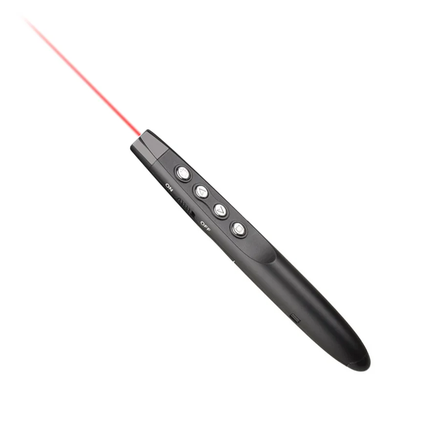 2.4G RF Wireless Presentation Pen Remote Control with Red Laser Pointer