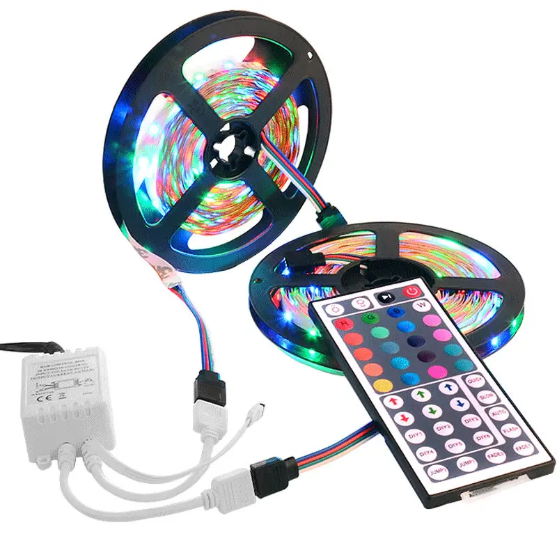 Flexible 3528 LED Strip RGB 10m 600leds SMD Stripe Light With 44 keys