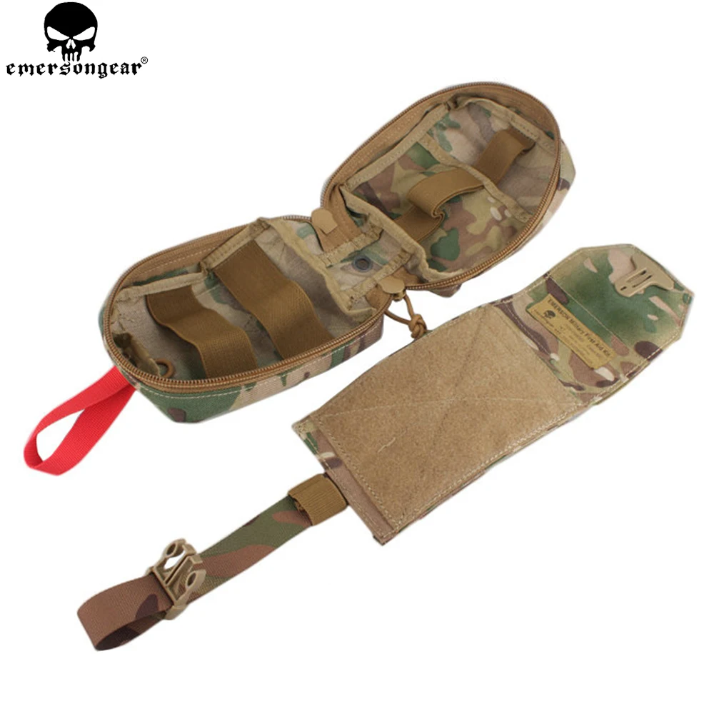 EMERSONGEAR Tactical First Aid Pouch Molle Kit Medical Bag Military Utility Pouch Paintball EDC Bag Multicam Black EM6368