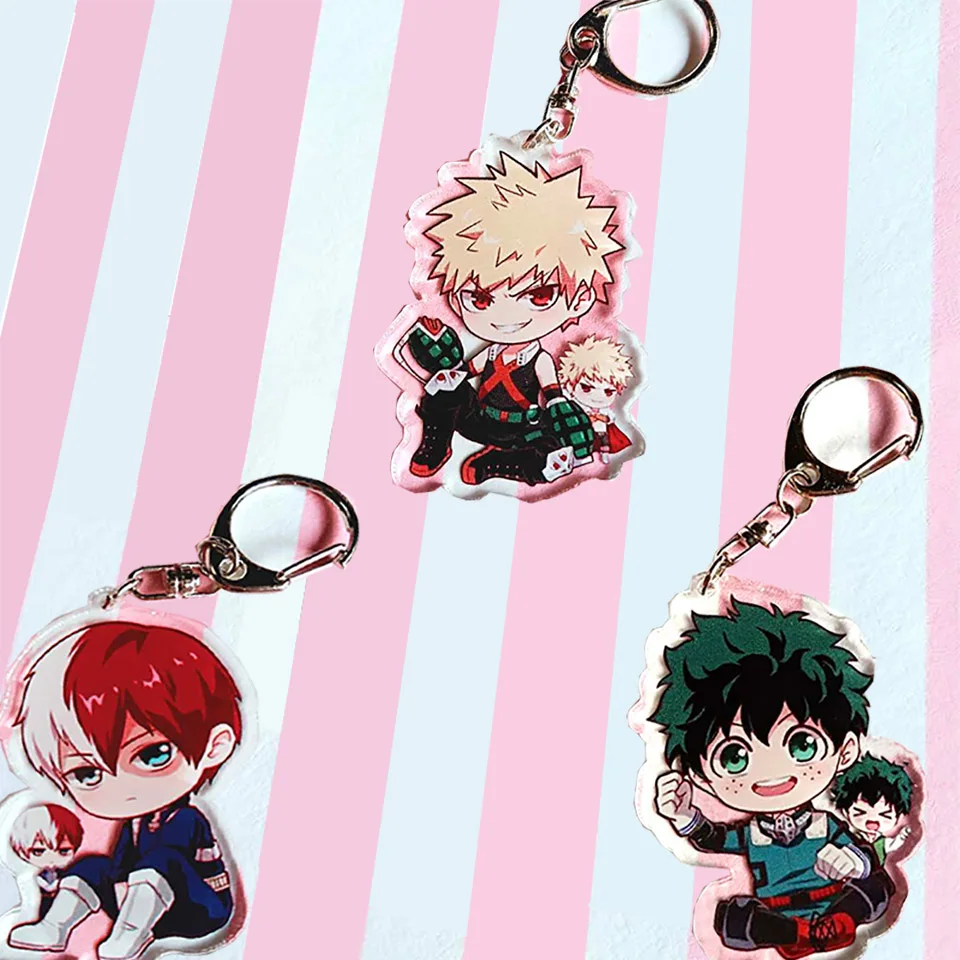 Брелок Tronzo Toys My Hero academic Midoriya Izuku Bakugou Katsuki Todoroki Shoto мини брелки Boku no academic|Плюшевые