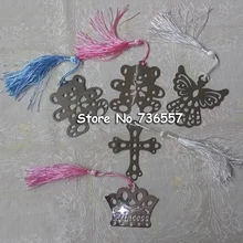 30 шт Новые Прекрасные изысканные свадебные подарки монолитная металлическая Закладка с кисточкой железная закладка для студентов