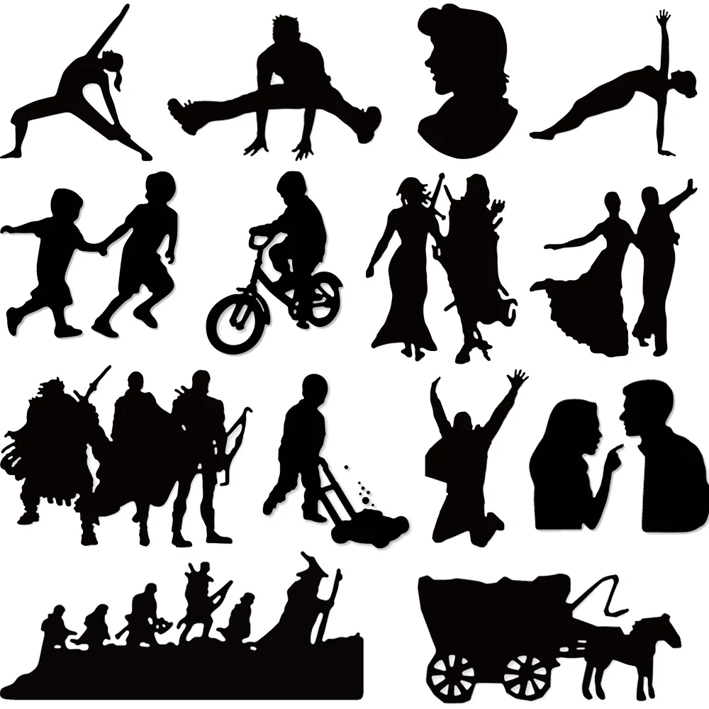 

18 Design Men Women Kids Metal Cutting Dies Stencils for DIY Scrapbooking Card Making 2019 new design embossing craft die