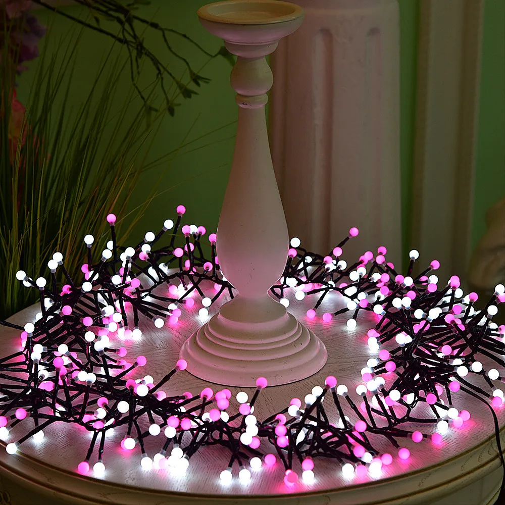 

9.8Ft LED Light 8 Lighting Modes Home Garden Decor Waterproof Pink And White New Arrival Dropshipping