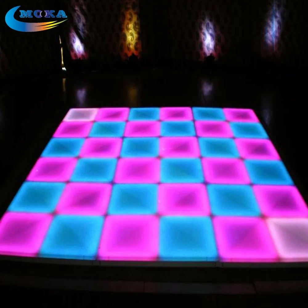 32 Square meters /lot 1m *1m LED Disco Dance Floor Light Make DMX Led Dance Floor Dancing Floor Light Wedding Decoration