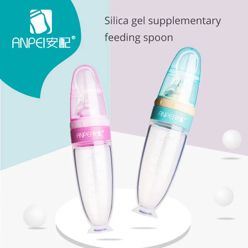

Silica gel supplementary feeding spoon rice paste spoon extruded rice flour feeding spoon