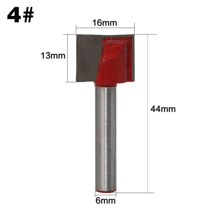 1 шт. 6 мм хвостовик с ЧПУ фреза для лица фрезы для очистки нижней части фрезы по дереву торцевая фреза инструмент твердосплавные фрезы для дерева - Длина режущей кромки: NO 4