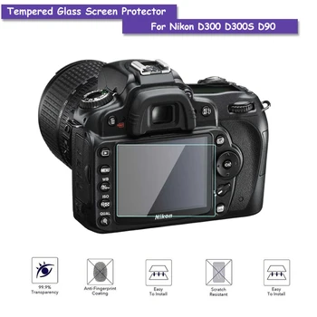 

9H Tempered Glass LCD Screen Protector Real Glass Shield Film For Nikon D300 D300S D90 Camera Accessories