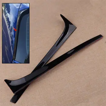 

CITALL 2Pcs Car Rear Window Side Spoiler Wing Black Fit For VW GOLF MK7 MK7.5 R GTE GTD 2013 2014 2015 2016 2017 2018