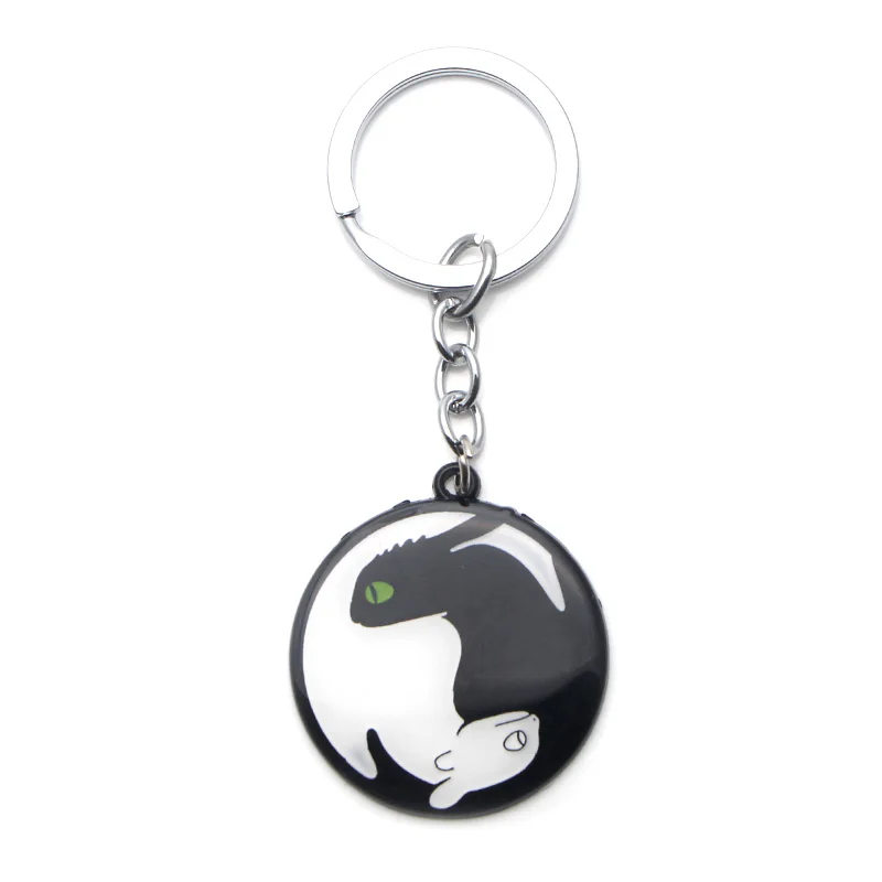 

DMLSKY How to train your dragon Night fury toothless Metal Alloy Pendant Key Chains Ring Gift Keychain Keyring Jewelry M3409