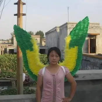 

Custom high quality adults Angel Natural feather Wings stage performance COSPLAY event props gift 116cm EMS Free shipping