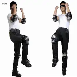 Нержавеющая сталь колена защитника мотоцикл joelheira Мотокросс наколенники Мотоцикл колена Защитная Kneepad