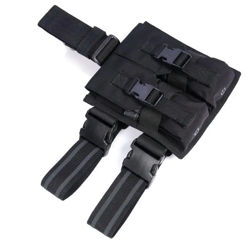 Flyye Tactical Waist Bag Drop Leg Pouch Utility Pocket MOLLE Cordura Nylon Black 