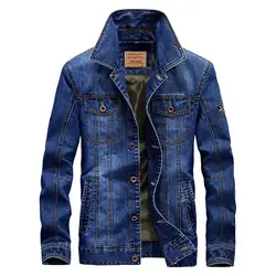 KIMSERE мужские повседневные джинсы-карго куртки легкая джинсовая куртка, верхняя одежда для мужчин промытый синий размер M-4XL на пуговицах