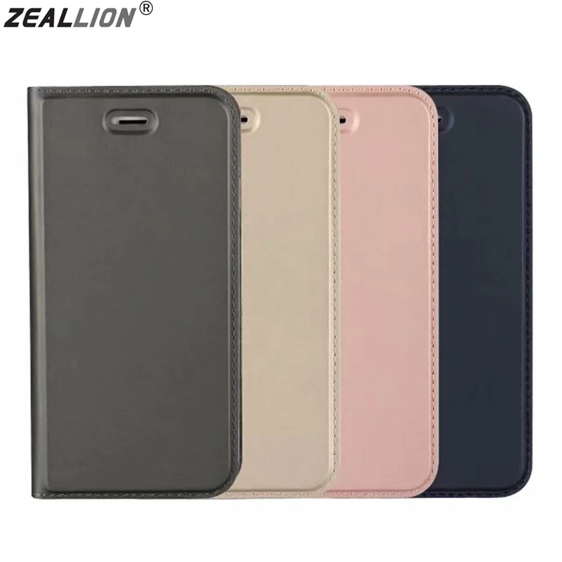 

ZEALLION For iPhone X 6 6S 7 8 Plus Case High quality wallet design Magnetic Holster Flip PU Leather Cases Cover