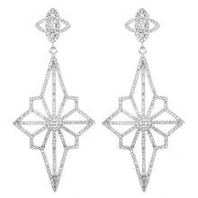 Высокое качество известный бренд преувеличенные серьги, ювелирные изделия с бахромой серьги, одеты для женщин/девочек ER-323