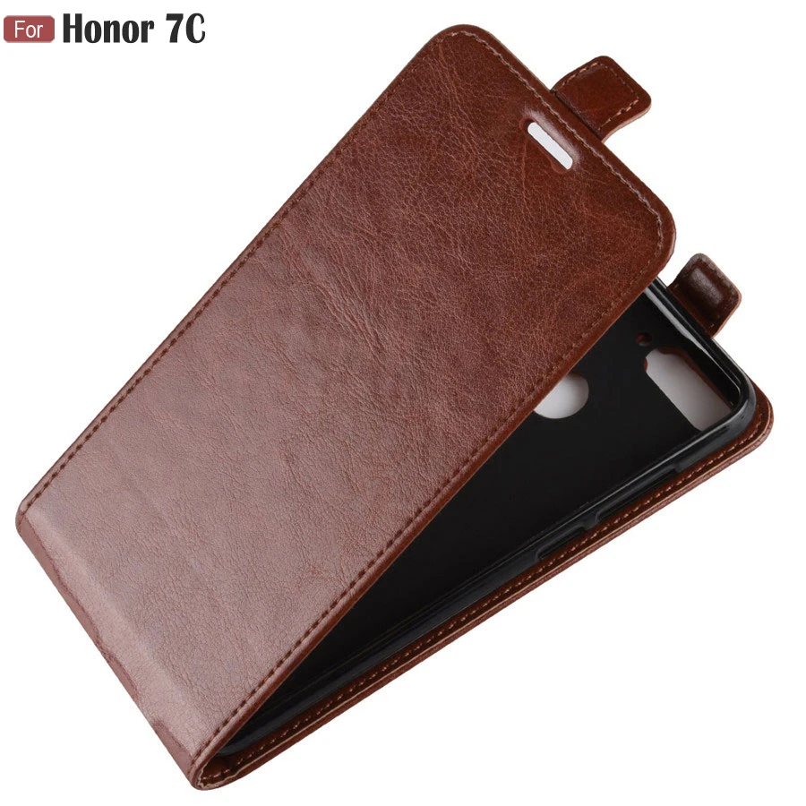 

huawei Honor 7C Case on Honor 7C aum-L41 lnd-al30 Cases Retro Leather Vertical Flip Case for Huawei Honor 7C 7 C Cover Phone Bag