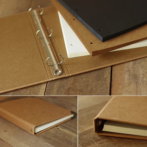 

A4 Large size Blank loose-leaf notebook hand-painted graffiti handmade kraft DIY photo album Craft Paper sets for scrapbooking