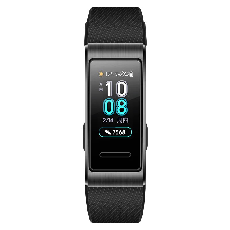 Смарт браслет Huawei Band 3 Pro с металлическим корпусом полноцветный Amoled дисплей