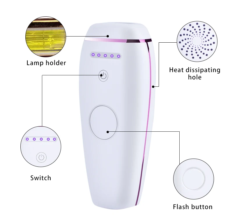 Лазерный эпилятор IPL, эпилятор, перманентное удаление волос, сенсорный триммер для ног тела, бикини, фотоэпилятор для женщин