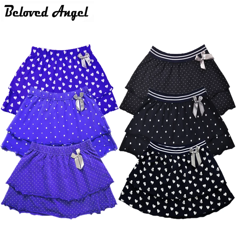 

2018 New Summer Children's Clothing Girls Fashion Casual 2 Layer Knit Skirt Princess Tutu Skirts Wild Child Kids